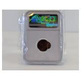 Lincoln 1C Struck Off Center Mint Error NGC