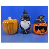 Halloween Witch Gnome Glass Figurine
