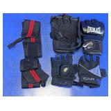 Fitness Gloves & Wrist Wraps Lot