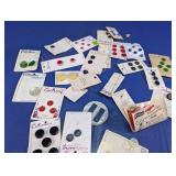 Vintage Carded Sewing Buttons Lot