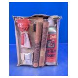 Vintage Sewing Spools & Auto Repair Kit Lot