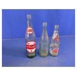 Vintage Dr Pepper Glass Bottles Lot