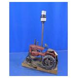 Red Tractor Table Lamp Base