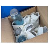 Blue Glass Canning Jars With Metal Lids