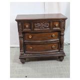 Ornate 3-Drawer Nightstand