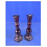 Cape Cod Glass Candle Holders