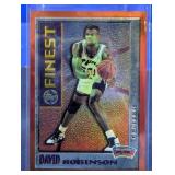 1996 TOPPS FINEST HOF DAVID ROBINSON CARD