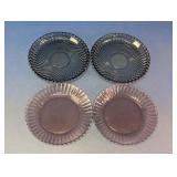 Pressed Glass Dessert Plates