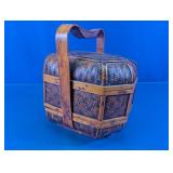 Woven Decorative Basket With Handle