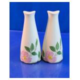 Floral Ceramic Salt and Pepper Shakers Set