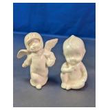 Porcelain Cherub Angel Figurine Pair