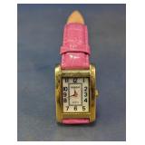 Gossip Pink Leather Strap Quartz Watch