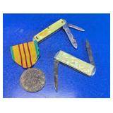 US Award Medal & Pocket Knife Lot