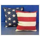 American Flag Decorative Pillow Pair