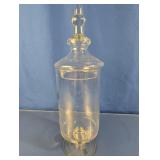 Clear Glass Pedestal Apothecary Jar with Lid