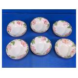 Franciscan Desert Rose Glass Scalloped Bowl