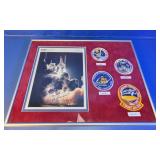 Framed NASA Space Shuttle Launch & Mission