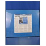Framed Liberty Bell 7 Space Capsule Article