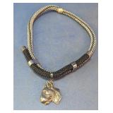 Dog Pendant Choker Necklace