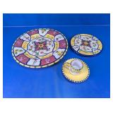 Pier 1 Vallarta Handpainted Earthenware Set
