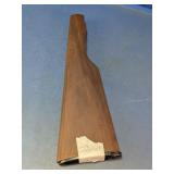 Wooden Rifle Buttstock with Black Buttplate