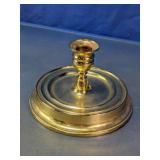 Brass-Tone Metal Taper Candlestick Holder