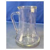 Vintage Clear Glass Handled Mug / Pitcher