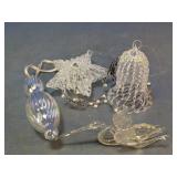 Clear Decorative Christmas Ornament Set