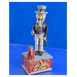 Cast Iron Uncle Sam Figure Bank