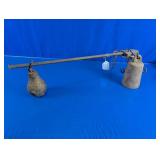 Iron Hanging Balance Scale With Weights