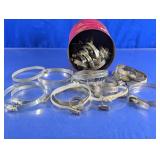 Assorted Metal Hose Clamps Lot