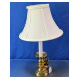 Brass-Tone Candlestick Table Lamp