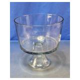 Clear Glass Pedestal Serving Bowl