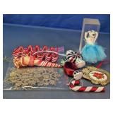 Assorted Christmas Ornaments & Tree Decor Lot