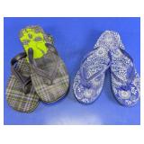 Assorted Printed Flip-Flop Sandals Lot