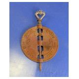 Vintage Cast Iron Stove Damper