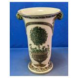 Decorative Green Tree Motif Urn