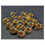 Gold-Tone Ball Christmas Ornaments