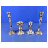 Decorative Metal Candle Holder Set