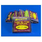 Genuine Arrow T-50 3/8" (10mm) Staples Lot