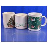 Christmas Holiday Coffee Mugs Set