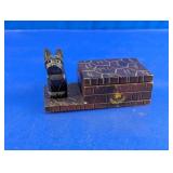 Halifax N.S. Wooden Scottie Dog Trinket Box