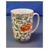 China Garden Takahashi Porcelain Floral Mug