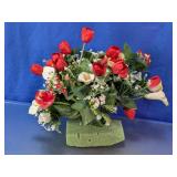 Artificial Red Tulip & Calla Lily Floral