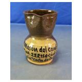 Brown Glazed Pottery Pitcher