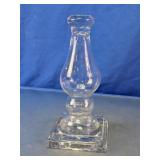Clear Glass Taper Candle Holder