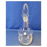 Clear Glass Decanter Bottle with Stopper
