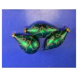 Green Glass Christmas Ornaments