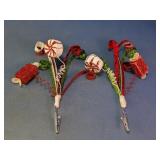 Christmas Peppermint Candy Clip Picks Duo