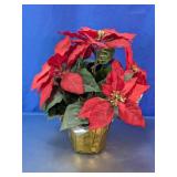 Artificial Red Poinsettia Floral Arrangement